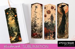 Vintage Halloween Bookmark - Printable Scrapbook Bookmarks Product Image 1