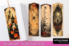 Vintage Halloween Bookmark - Printable Scrapbook Bookmarks Product Image 1