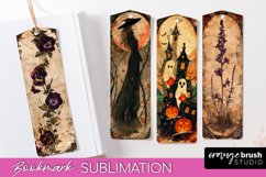 Vintage Halloween Bookmark - Printable Scrapbook Bookmarks Product Image 1