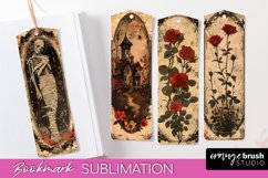 Vintage Halloween Bookmark - Printable Scrapbook Bookmarks Product Image 1