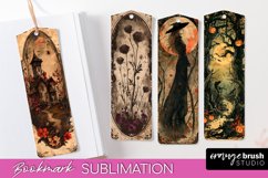 Vintage Halloween Bookmark - Printable Scrapbook Bookmarks Product Image 1