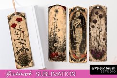 Vintage Halloween Bookmark - Printable Scrapbook Bookmarks Product Image 1