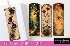 Vintage Halloween Bookmark - Printable Scrapbook Bookmarks Product Image 1