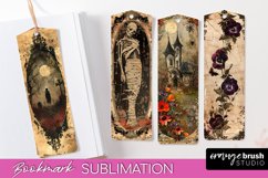 Vintage Halloween Bookmark - Printable Scrapbook Bookmarks Product Image 1