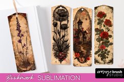Vintage Halloween Bookmark - Printable Scrapbook Bookmarks Product Image 1