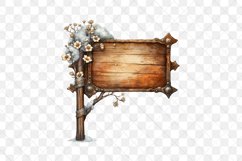 Vintage Warm Wooden Sublimation Clipart Product Image 3