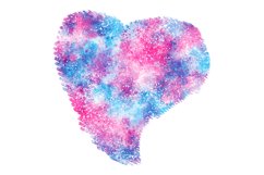 Watercolor Painted Heart Sublimation Designs. Product Image 4