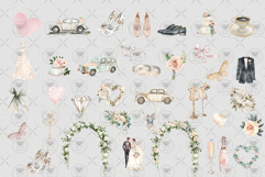 Wedding Watercolor Clipart Product Image 3