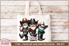 Howdy Valentine Western Cowboy Gnomes png, Valentine Gnomes Product Image 4