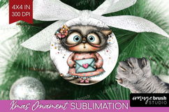 Valentine Ornament PNG - Whimsical Animal PNG Sublimation Product Image 1