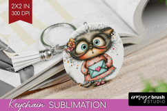 Valentine Keychain PNG - Whimsical Animal Keychain Product Image 1