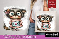 Valentine Tote Bag - Whimsical Animal Tote Bag PNG Product Image 1