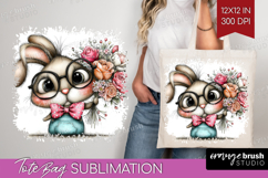 Valentine Tote Bag - Whimsical Animal Tote Bag PNG Product Image 1
