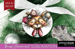 Valentine Ornament PNG - Whimsical Animal PNG Sublimation Product Image 1