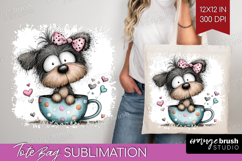 Valentine Tote Bag - Whimsical Animal Tote Bag PNG Product Image 1