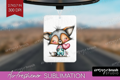 Valentine Air Freshener PNG - Whimsical Animal PNG Product Image 1