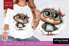 Valentine Round Tshirt Background - Whimsical Animal PNG Product Image 1