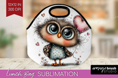 Valentine Lunch Bag - Whimsical Animal Lunch Bug PNG Product Image 1