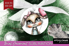 Valentine Ornament PNG - Whimsical Animal PNG Sublimation Product Image 1