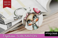 Valentine Keychain PNG - Whimsical Animal Keychain Product Image 1