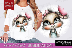 Valentine Round Tshirt Background - Whimsical Animal PNG Product Image 1