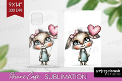 Valentine Phone Case PNG - Whimsical Animal Case PNG Product Image 1