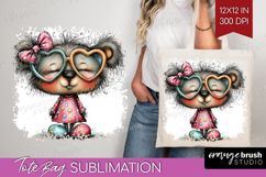 Valentine Tote Bag - Whimsical Animal Tote Bag PNG Product Image 1