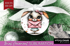 Valentine Ornament PNG - Whimsical Animal PNG Sublimation Product Image 1