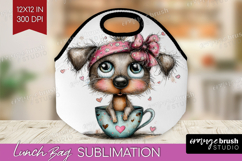 Valentine Lunch Bag - Whimsical Animal Lunch Bug PNG Product Image 1