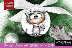 Valentine Ornament PNG - Whimsical Animal PNG Sublimation Product Image 1