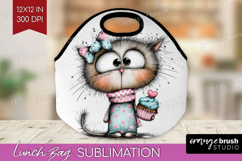 Valentine Lunch Bag - Whimsical Animal Lunch Bug PNG Product Image 1