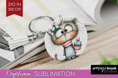 Valentine Keychain PNG - Whimsical Animal Keychain Product Image 1