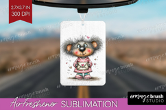 Valentine Air Freshener PNG - Whimsical Animal PNG Product Image 1