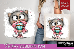 Valentine Tote Bag - Whimsical Animal Tote Bag PNG Product Image 1