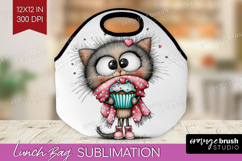 Valentine Lunch Bag - Whimsical Animal Lunch Bug PNG Product Image 1