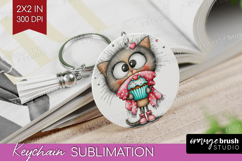 Valentine Keychain PNG - Whimsical Animal Keychain Product Image 1