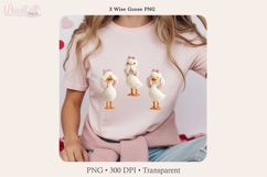 3 Wise Goose PNG See Hear Speak No Evil Goose Product Image 6