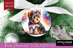 Yorkshire Terrier Dog Ornament PNG Patriotic Dog PNG Product Image 1