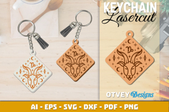 Zodiac Keychain Lasercut | Keychain Design Lasercut BUNDLES Product Image 11