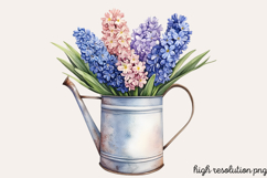 Spring Hyacinth Flower Clipart PNG Product Image 1