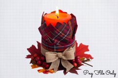 Halloween Autumn Plaid Clipart PNG Product Image 1