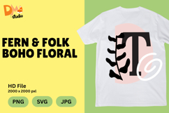 Fern &amp; Folk Boho Floral Monogram Product Image 1
