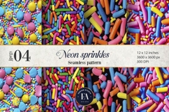 Sprinkles digital paper | Colorful Rainbow Sprinkles Product Image 1