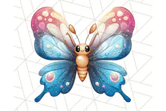 Jewel Toned Butterfly PNG Clipart, Vibrant Butterflies Product Image 2