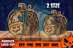 Halloween Pumpkin Laser Cut | Svg Bundle | 3D Pumpkin Product Image 5