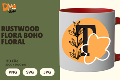 Rustwood Flora Boho Floral Monogram Product Image 1