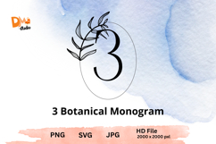 Botanical Monogram - Floral Letter Set for Elegant Designs Product Image 1