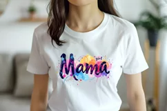 Girl mama clipart | Mothers day Sublimation design png Product Image 4
