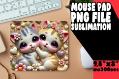 Cheerful Mouse Pad PNG Style, Sweet Animals Product Image 1