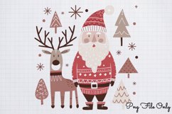 Scandinavian Folk Art Christmas Clipart PNG Product Image 1